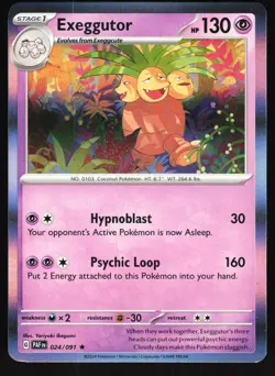 Exeggutor 024/091 Pokemon SV: Paldean Fates Holo Rare NM - Image 1