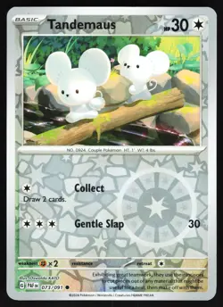 Tandemaus - 073/091 Pokemon SV: Paldean Fates Reverse Holo Common NM - Image 1