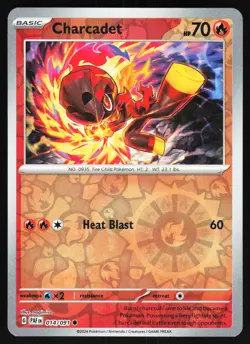Charcadet - 014/091 Pokemon SV: Paldean Fates Reverse Holo Common NM - Image 1