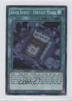 Super Rare - Abyss Script Fantasy Magic 1st Ed. YuGiOh Destiny Soldiers - Image 1