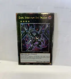 Yugioh Dark Rebellion Xyz Dragon LEDD-ENC32 Ultra Rare Alt Art 1st Ed LP - Image 1