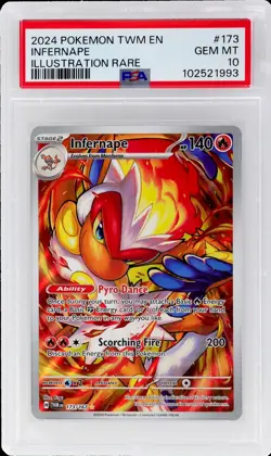 2024 Pokemon Scarlet And Violet Twilight Masquerade Infernape #173 PSA 10 - Image 1
