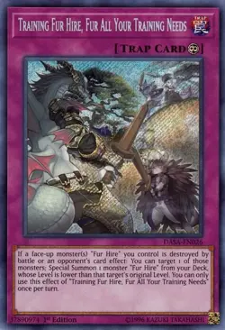DASA-EN026 Training Fur Hire Fur All Your Training Needs 1st Ed Secret NM YuGiOh - Image 1