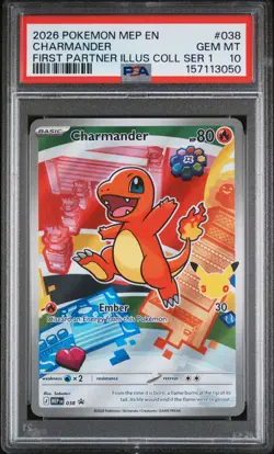 Charmander 038 - Pokemon First Partner Illustration Series 1 Promo - PSA 10 - Image 1