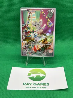 Pokemon TCG Minccino 182/162 Temporal Forces Holo Illustration Rare NM - Image 1