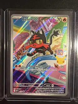 Complete 7th Gen Pokemon TCG First Partner Illustrations Rowlet, Litten, Popplio - Image 4