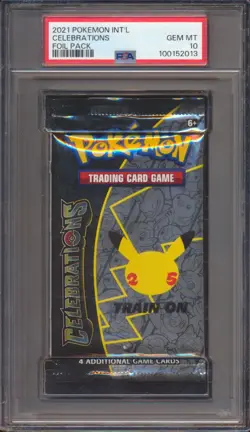 2021 POKEMON CELEBRATIONS FOIL PACK PSA 10! - Image 1