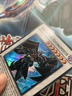 Yu-Gi-Oh! Schwarzflugel-Rustungsmeister DP11-DE013 Super Rare 1. Auflage Ex - Image 3
