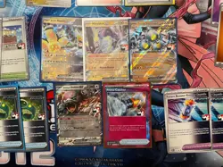 Pokemon TCG Play! Stamped Prize Pack Lot Meta cards Prime Catcher and Blood Moon - Image 1