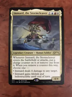 Immard the Stormcleaver MTG Magic the Gathering Card NM Mint Secret Lair SLX - Image 1
