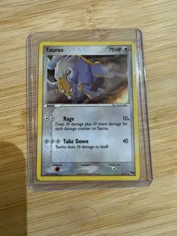 Pokemon TCG Tauros Holo Rare Card 5/17 Pop Series 2 NM 2005 - Image 1