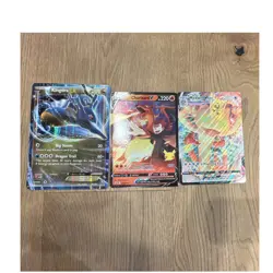 Pokemon TCG Pokemon Lot of 3 Jumbo Card- Kingdra Holo, Charizard V, Mewtwo VSTAR - Image 1