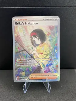 Pokemon TCG Erika's Invitation Scarlet Violet-151 Holo Card 203/165 EX/NM - Image 1