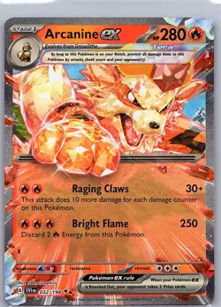 Arcanine ex 032/198 SV01: Scarlet & Violet Base Set - Pokemon Card - NM - Image 1