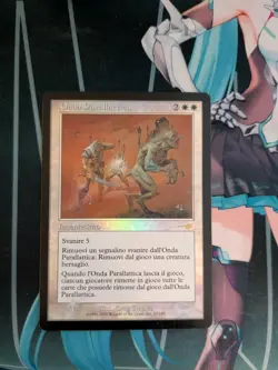 Italian Parallax Wave Nemesis Foil Enchantment White MTG - Image 1