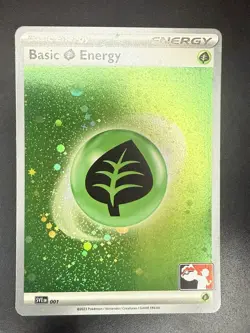 Basic Grass Energy 001 Common Near Mint Pokemon TCG: Prize Pack Series Cards - Image 1