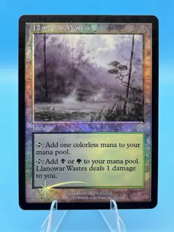 MTG FOIL Llanowar Wastes Apocalypse Magic the Gathering - Image 1