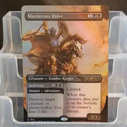 Magic: The Gathering Murderous Rider Foil Rare SLD-EN Frank Frazetta 1981 - Image 1