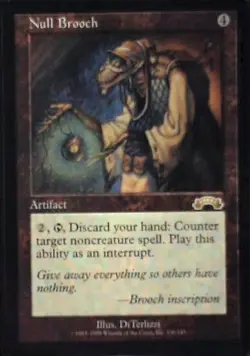 Null Brooch - Exodus: #136, Magic: The Gathering Nm R110 - Image 1