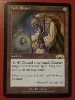 MTG Magic the Gathering Null Brooch Exodus NM - Image 1