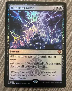 BRAND NEW Withering Curse (Extended Art) Secrets of Strixhaven Foil - Image 1