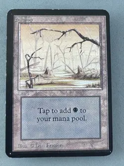 SWAMP MTG Alpha 291 (B) high branch—Lightly Played Excellent—Vintage Magic - Image 1