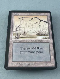 SWAMP MTG Alpha 291 (B) high branch—Lightly Played Excellent—Vintage Magic - Image 3