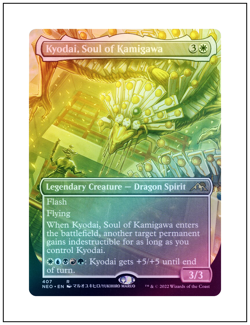 1x Kyodai, Soul of Kamigawa, Borderless Art Foil, Magic MTG NM - Image 1