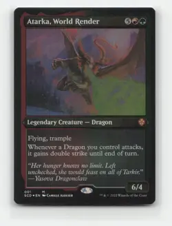 Atarka, World Render (FOIL ETCHED) 1 ◆FOIL◆ SCD Starter Commander Decks NM - Image 1