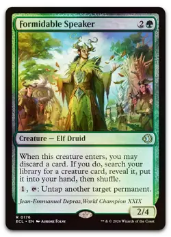 Formidable Speaker #176 (Foil) (NM) Lorwyn Eclipsed ECL Magic MTG - Image 1