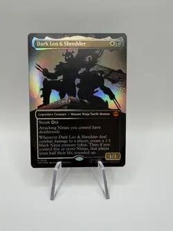Dark Leo & Shredder - TMNT Mythic Rare Borderless Foil 0220 - Image 1
