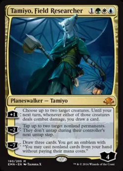 MTG Tamiyo, Field Researcher - Foil, Eldritch Moon, Moderately Played, English - Image 1