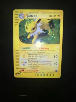 2003 Pokemon Skyridge Jolteon Holo #H12/H32 9-10 Contender SWIRL - Image 2