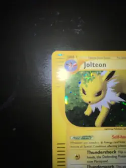 2003 Pokemon Skyridge Jolteon Holo #H12/H32 9-10 Contender SWIRL - Image 3