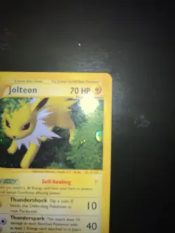 2003 Pokemon Skyridge Jolteon Holo #H12/H32 9-10 Contender SWIRL - Image 4