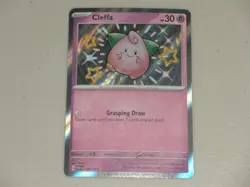 2024 Pokemon Scarlet & Violet Paldean Fates SHINY RARE #150 Cleffa HOLO SH - Image 1