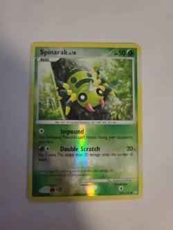 Pokemon TCG Spinarak 103/123 Mysterious Treasures Common Reverse Holo Grass LP - Image 1