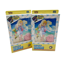 Lot of (2) 2025 Pokemon Korean Battle Partners Lillie Collection File Set Boxes - Image 1