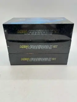 Lot of (3) Pokemon TCG Mega Charizard X ex Ultra Premium Collection Boxes UPC - Image 2