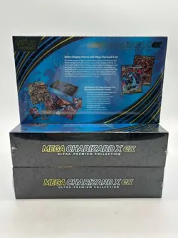 Lot of (3) Pokemon TCG Mega Charizard X ex Ultra Premium Collection Boxes UPC - Image 4