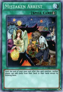 Yugioh! LP Mistaken Arrest - CORE-EN065 - Secret Rare - 1st Edition Lightly Play - Image 1