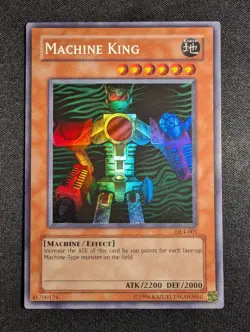 Yugioh - Machine King DL4-001 Super Rare Duelist League NM - Image 1