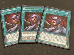 Yu-Gi-Oh! 3x Berserker Soul DRLG-EN007 1st Edition Secret Rare NM - Image 1