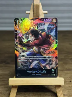 Monkey.D.Luffy ST14-001 Foil Leader One Piece TCG Starter Deck 14: 3D2Y English - Image 1
