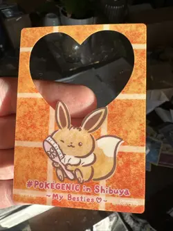 Eevee Pokemon Card Pokegenic Shibuya My Besties Clear Card Promo - Image 1