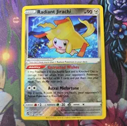 Pokemon Card Radiant Jirachi 120/195 Silver Tempest NM - Image 1