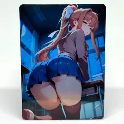 Doki Doki Literature Club Monika Goddess Anime Waifu ACG Foil Card - Image 1