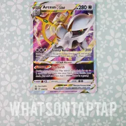 Pokemon Card Arceus Vstar 123/172 Ultra Rare Sword Shield Brilliant Stars LP - Image 1