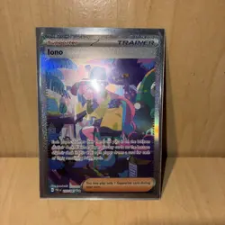 Pokemon TCG Iono Special Illustration Rare Card 237/091 Paldean Fates NM - Image 1