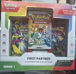 Pokemon TCG First Partner Illustration Collection Series 1 Box 3 Promo Cards - Image 1
